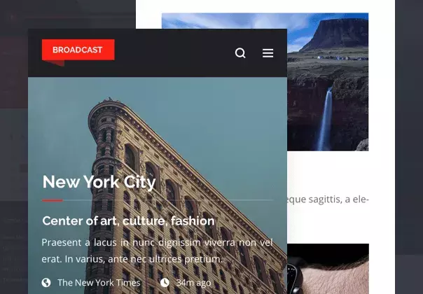 Broadcast Mobile UI Kit