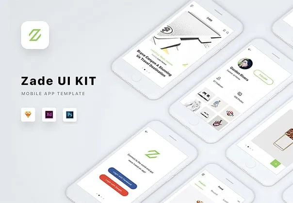 Zade Mobile UI KIT