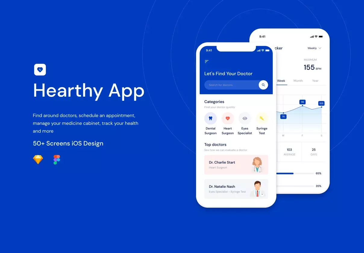 Hearthy - Medical UI Kit
