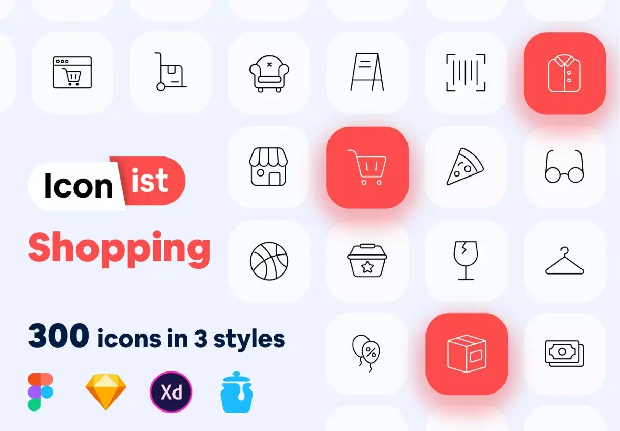 Iconist - 300 Shopping icons