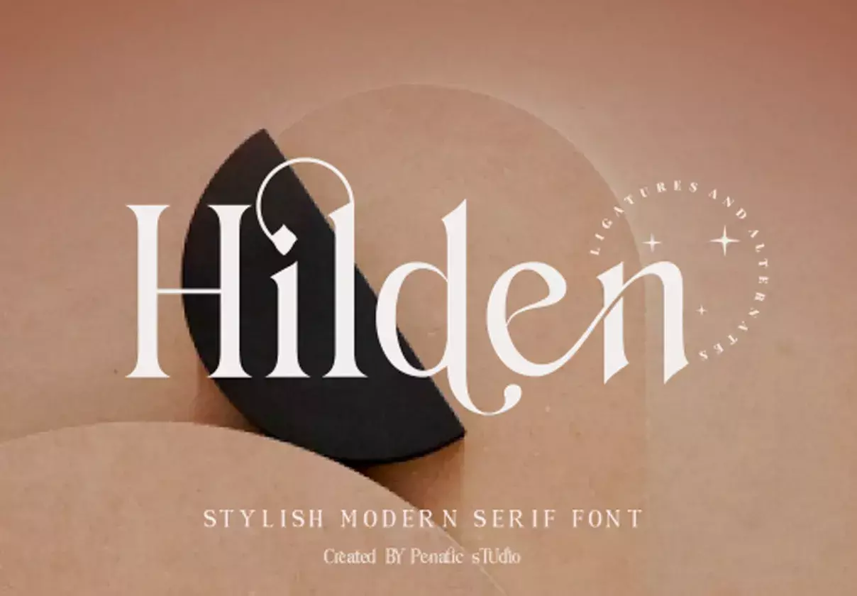 Hilden - stylish modern serif font