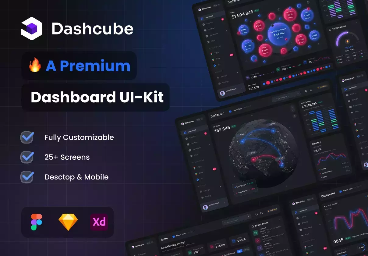 Premium Multipurpose Dashboard kit