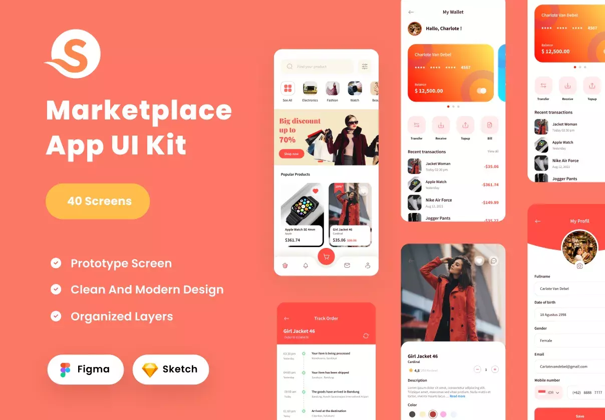 Marketplace / E-commerce UI Kit