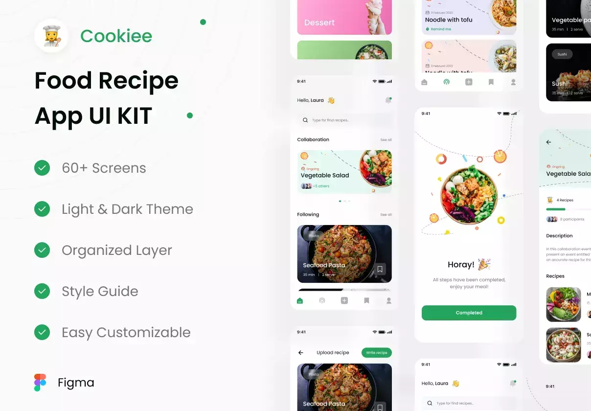 Food Recipe UI KIT