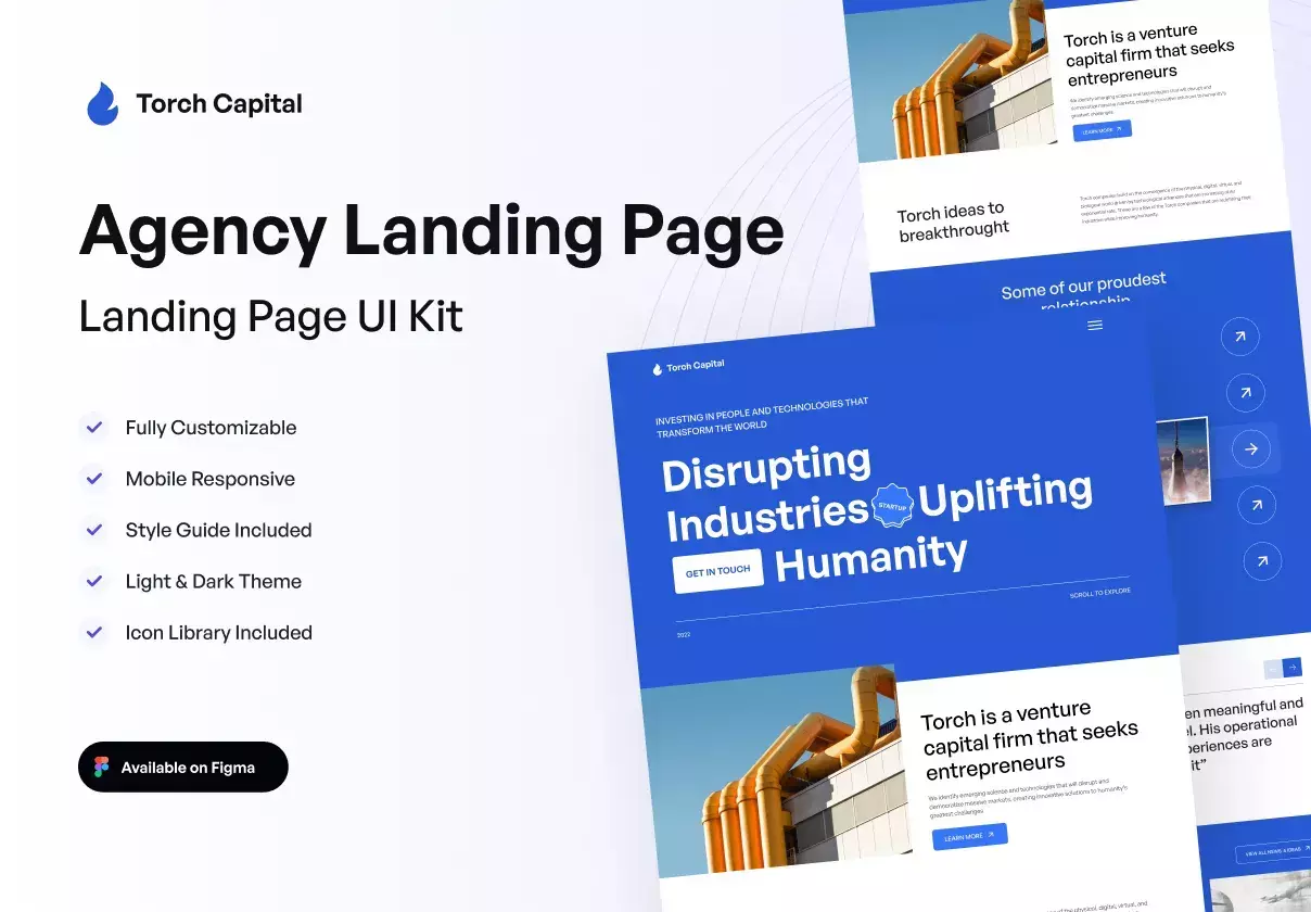 Venture Capital - Landing Pages UI KIT